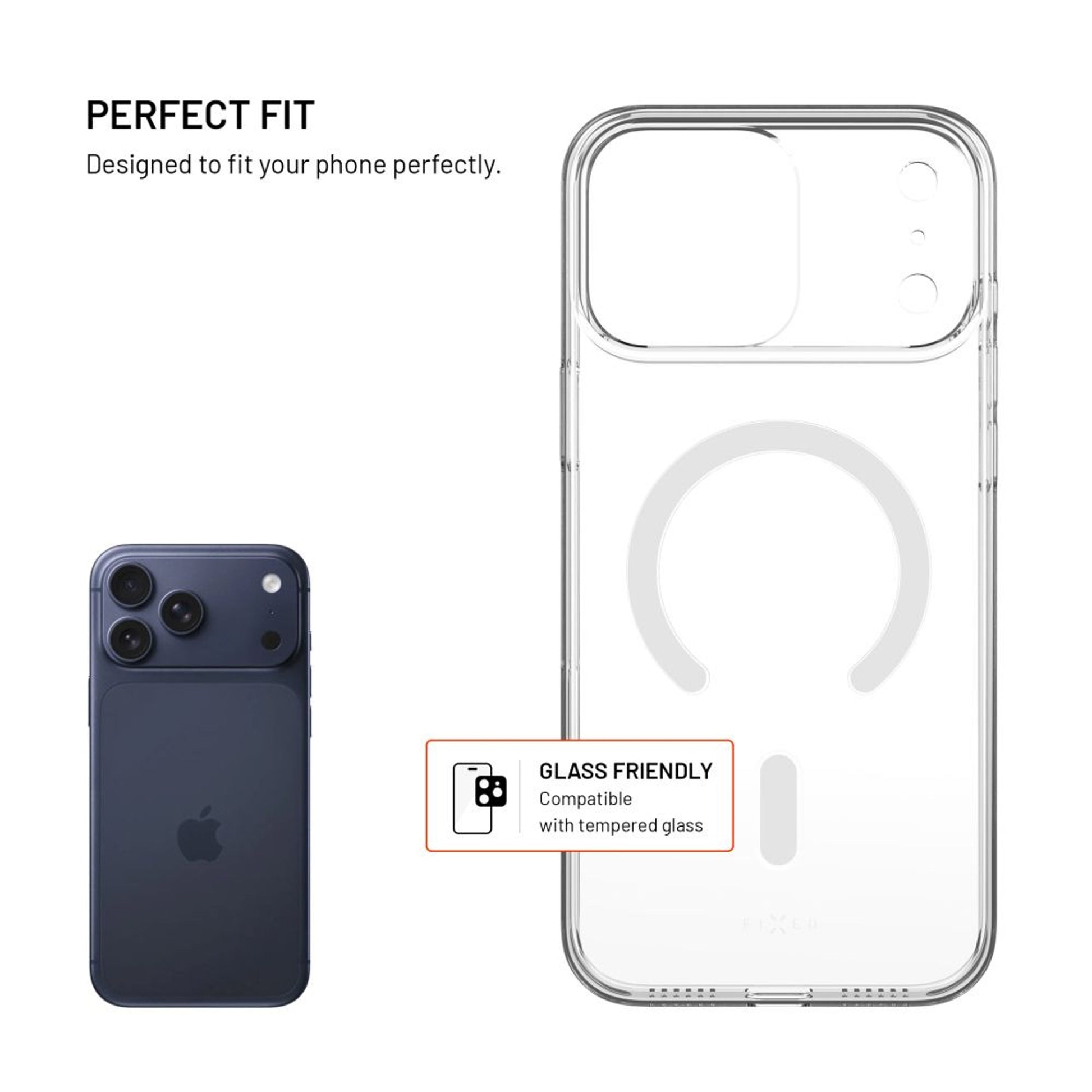 Zadní kryt FIXED MagShell s podporou Magsafe pro Apple iPhone 17 Pro Max, čirý - FIXED