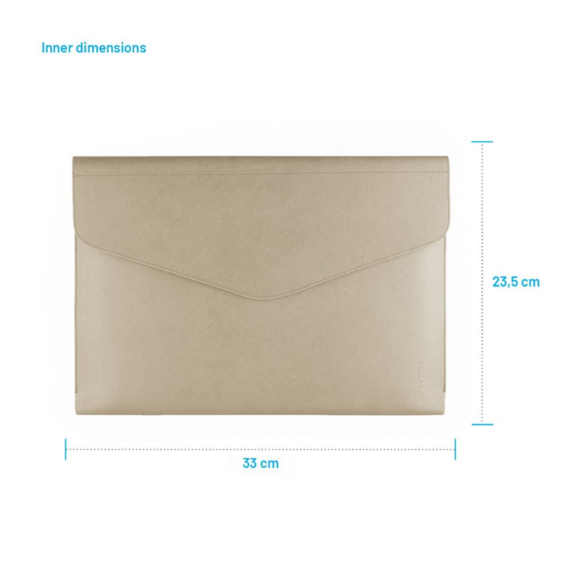 Pouzdro FIXED Siena pro notebooky a tablety o úhlopříčce do 13", krémové - FIXED