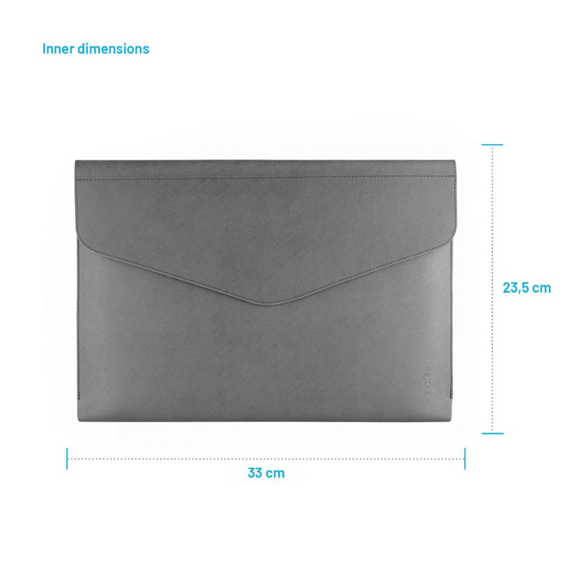 Pouzdro FIXED Siena pro notebooky a tablety o úhlopříčce do 13", šedé - FIXED