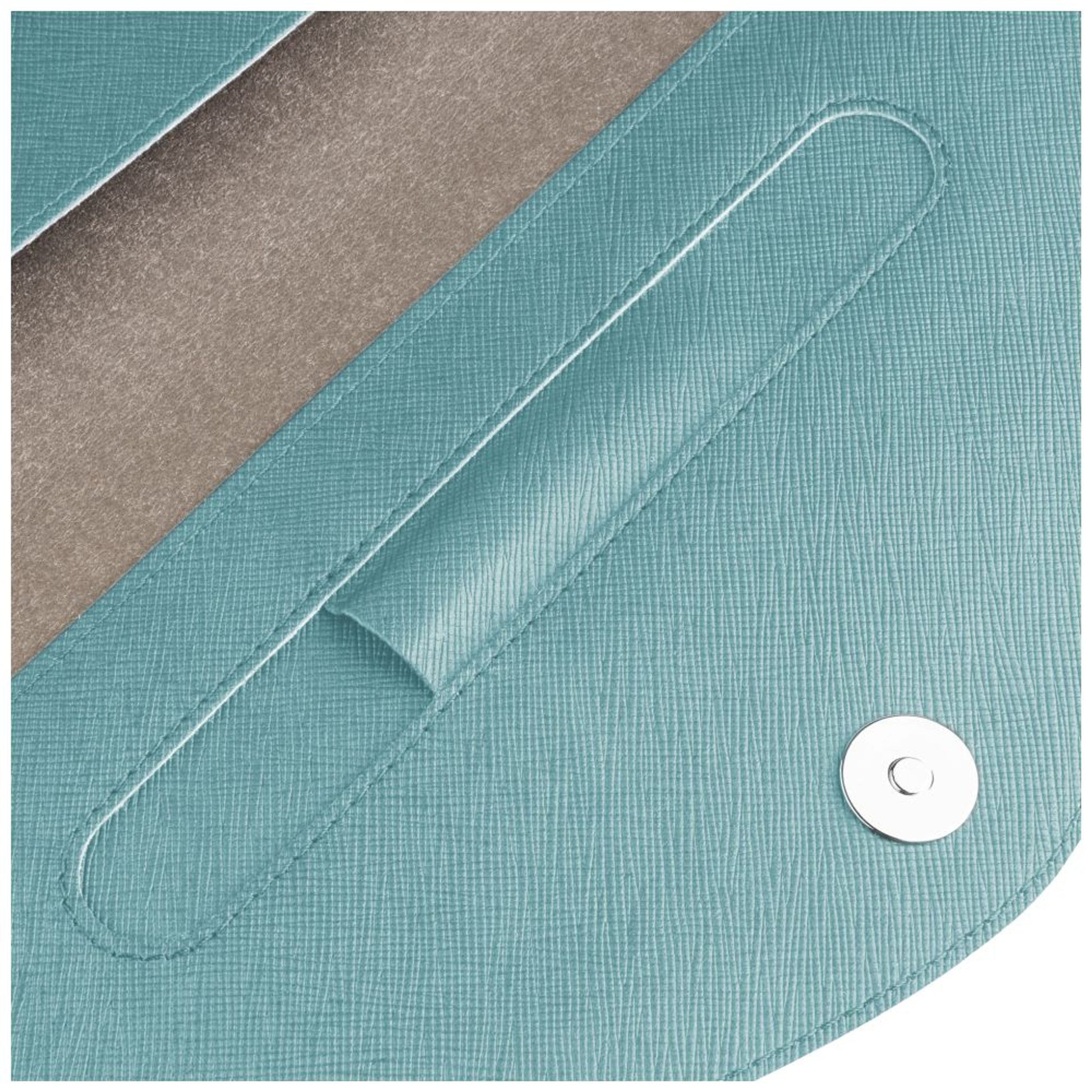 Pouzdro FIXED Siena pro notebooky a tablety o úhlopříčce do 13", světle tyrkysové - FIXED