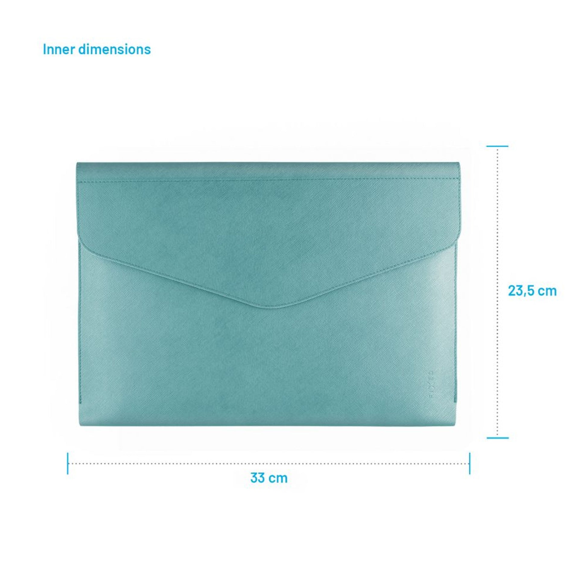 Pouzdro FIXED Siena pro notebooky a tablety o úhlopříčce do 13", světle tyrkysové - FIXED