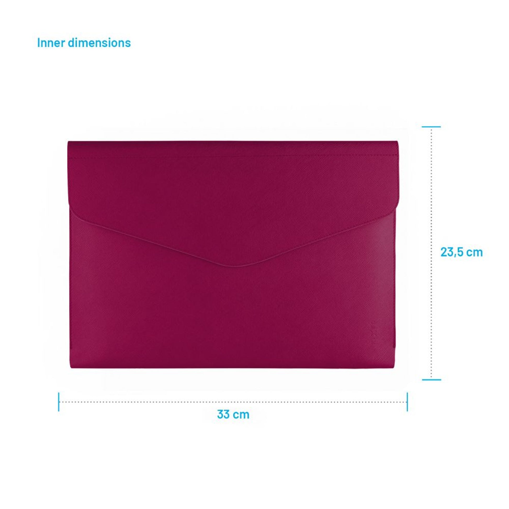 Pouzdro FIXED Siena pro notebooky a tablety o úhlopříčce do 13", vínové - FIXED