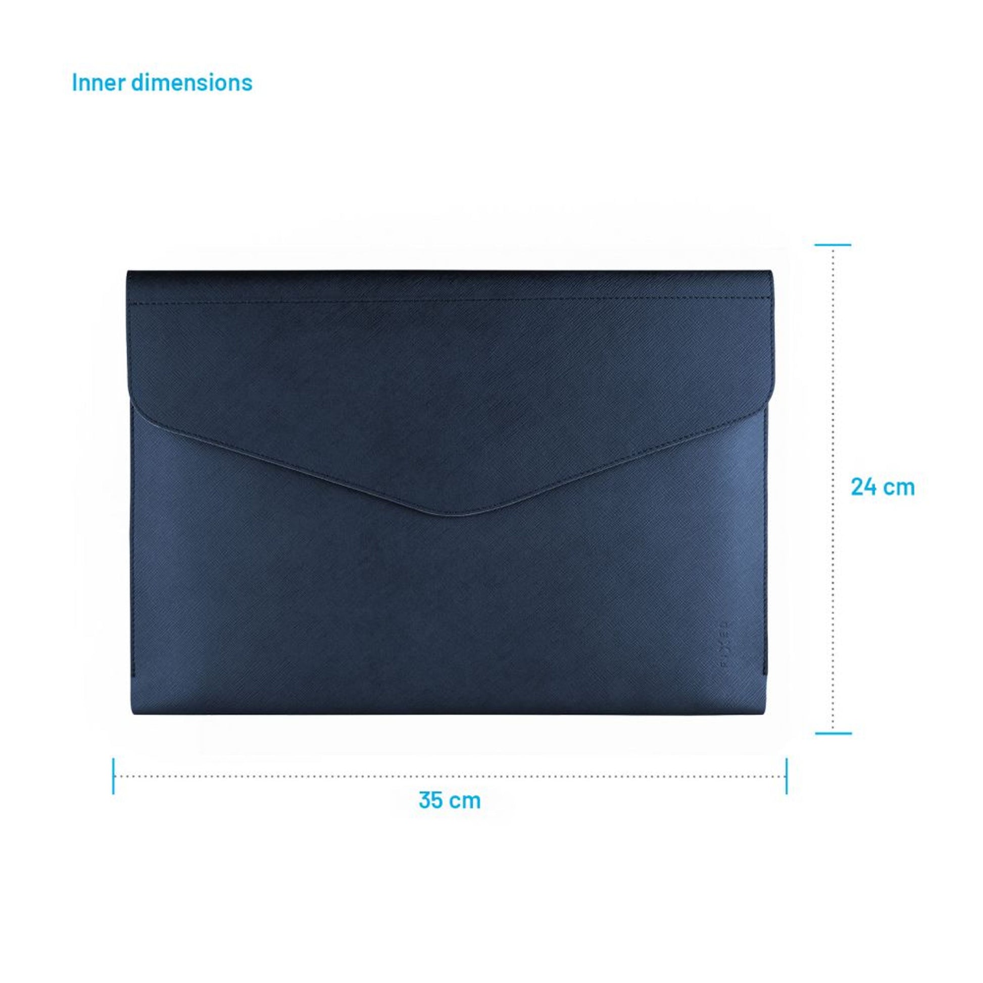 Pouzdro FIXED Siena pro notebooky o úhlopříčce do 15,3", tmavě modré - FIXED