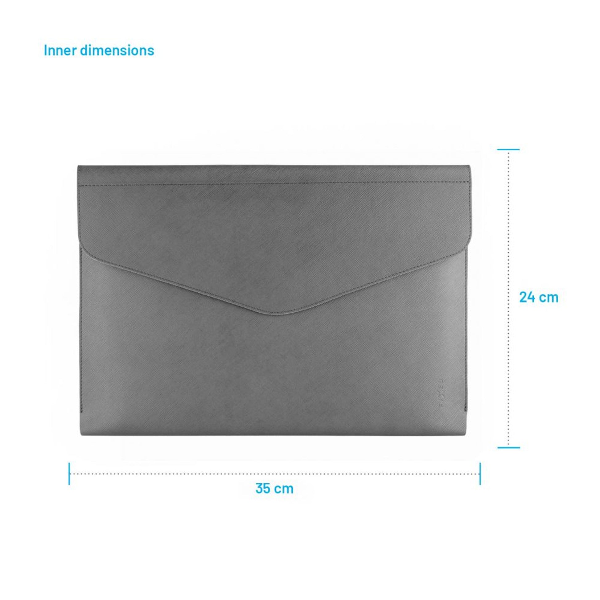 Pouzdro FIXED Siena pro notebooky o úhlopříčce do 15,3", šedé - FIXED