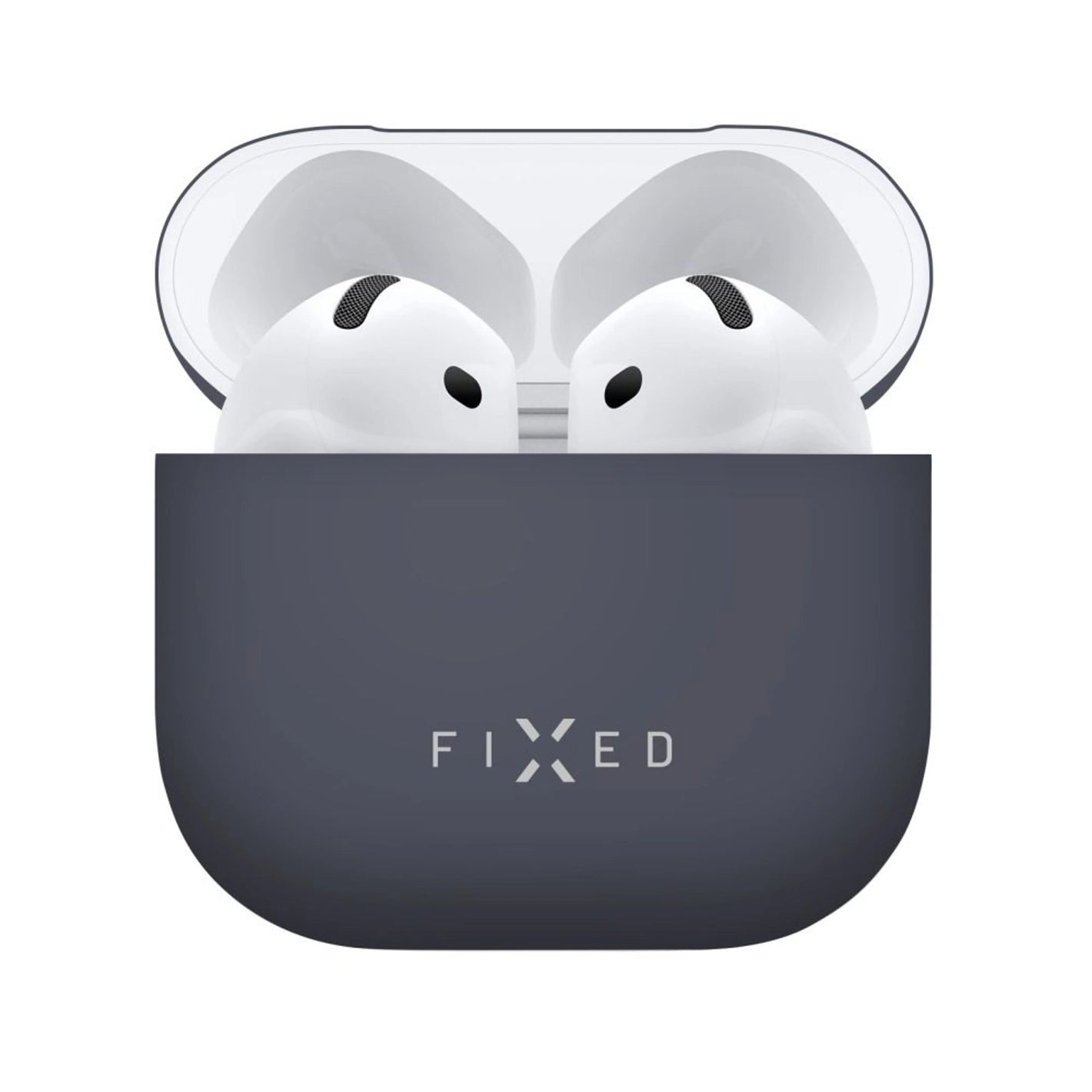 Ultracienkie silikonowe etui FIXED Silky do Apple AirPods 4, niebieskie - FIXED