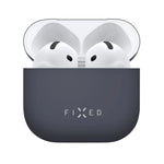 Ultratenké silikonové pouzdro FIXED Silky pro Apple AirPods 4, modré - FIXED