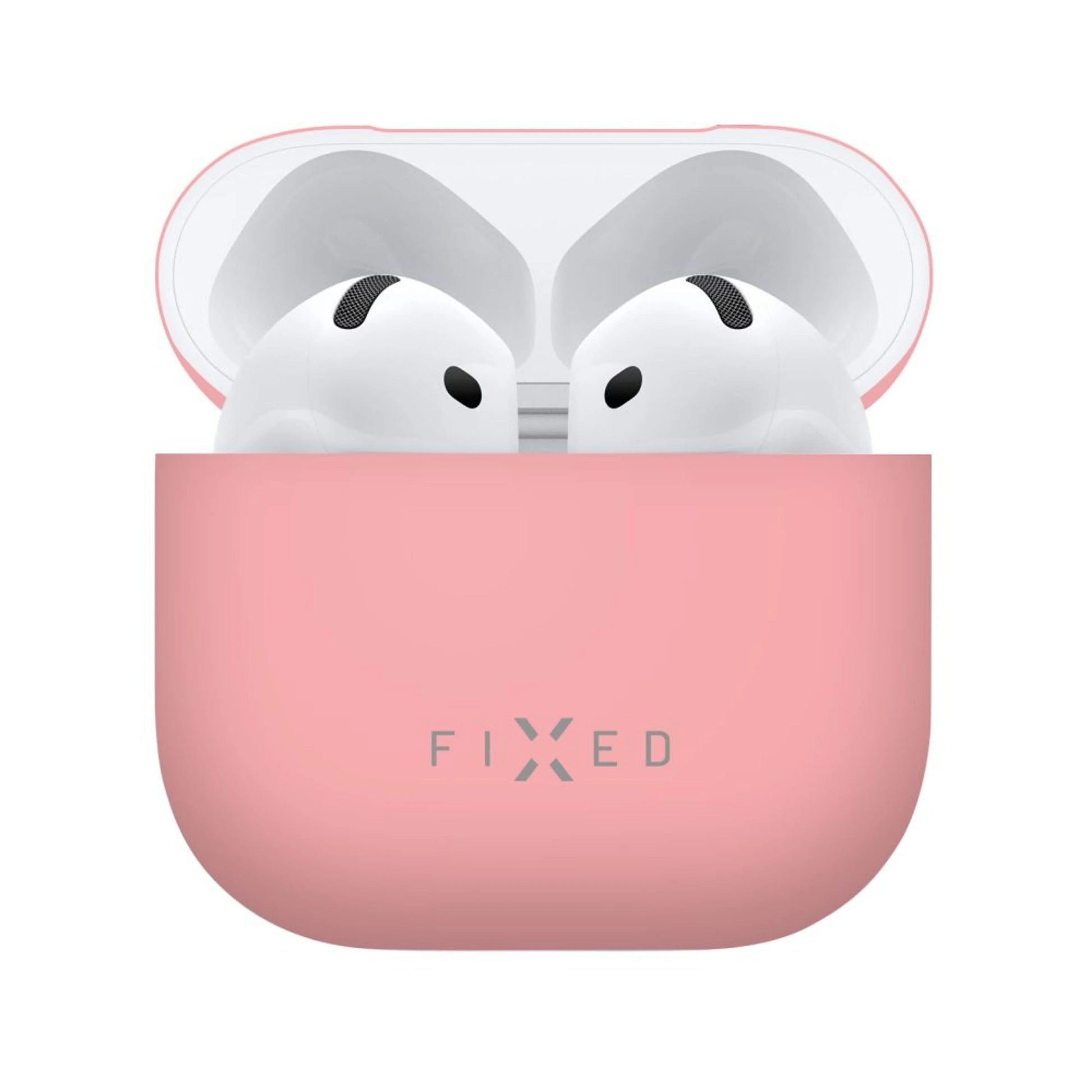 Ultracienkie silikonowe etui FIXED Silky do Apple AirPods 4, różowe - FIXED