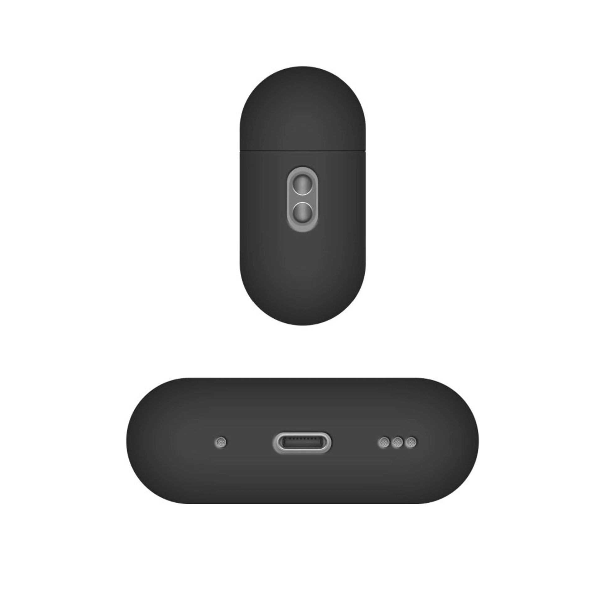 Ultratenké silikonové pouzdro FIXED Silky pro Apple AirPods Pro 2/Pro 2 (USB-C), černé - FIXED