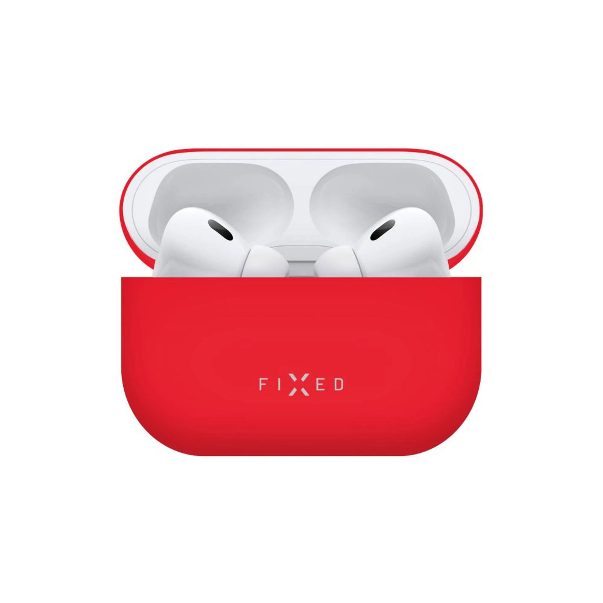 Ultratenké silikonové pouzdro FIXED Silky pro Apple AirPods Pro 2/Pro 2 (USB-C), červené - FIXED