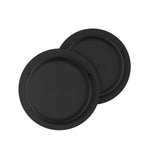 Silikonové nalepovací pouzdro FIXED Silky Sticker pro Apple AirTag, double pack, černé - FIXED