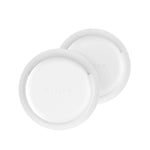 Silikonové nalepovací pouzdro FIXED Silky Sticker pro Apple AirTag, double pack, bílé - FIXED