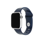 Set silikonových řemínků FIXED Silicone Strap pro Apple Watch 42/44/45/46/49mm, modrý - FIXED