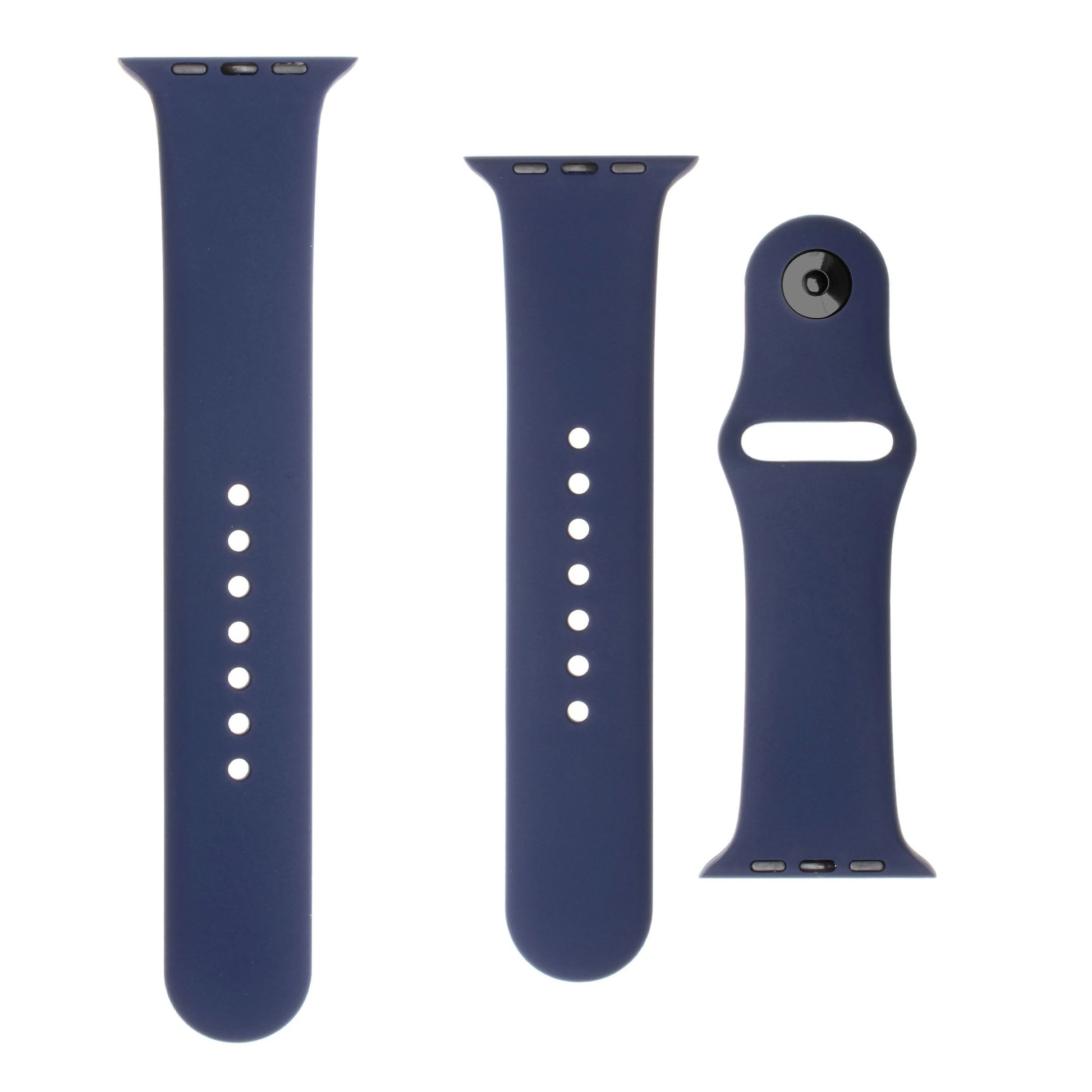 Set silikonových řemínků FIXED Silicone Strap pro Apple Watch 42/44/45/46/49mm, modrý - FIXED