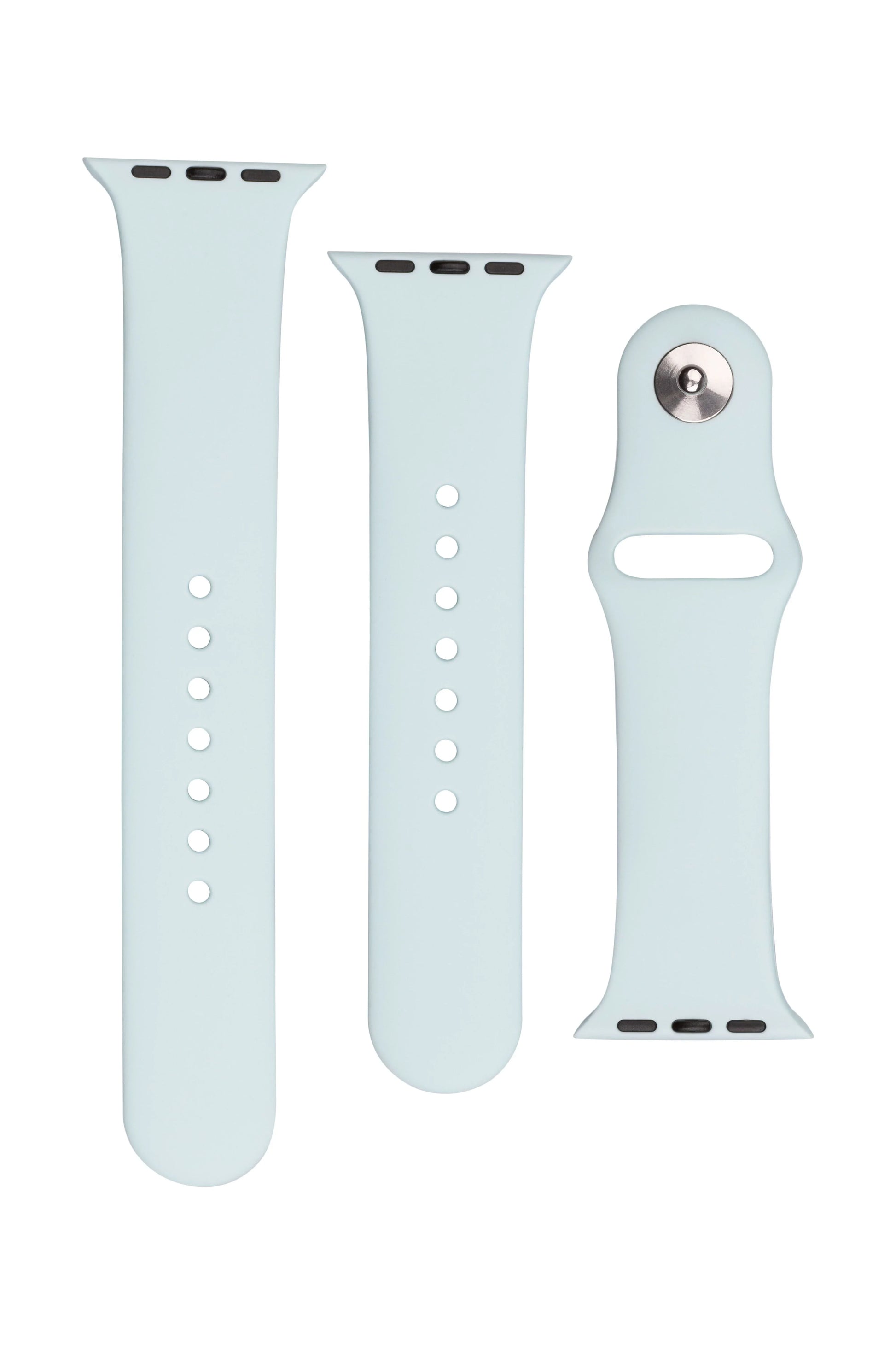 Set silikonových řemínků FIXED Silicone Strap pro Apple Watch 42/44/45/46/49mm, světle tyrkysový - FIXED