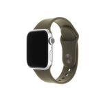 Set silikonových řemínků FIXED Silicone Strap pro Apple Watch 42/44/45/46/49mm, olivový - FIXED