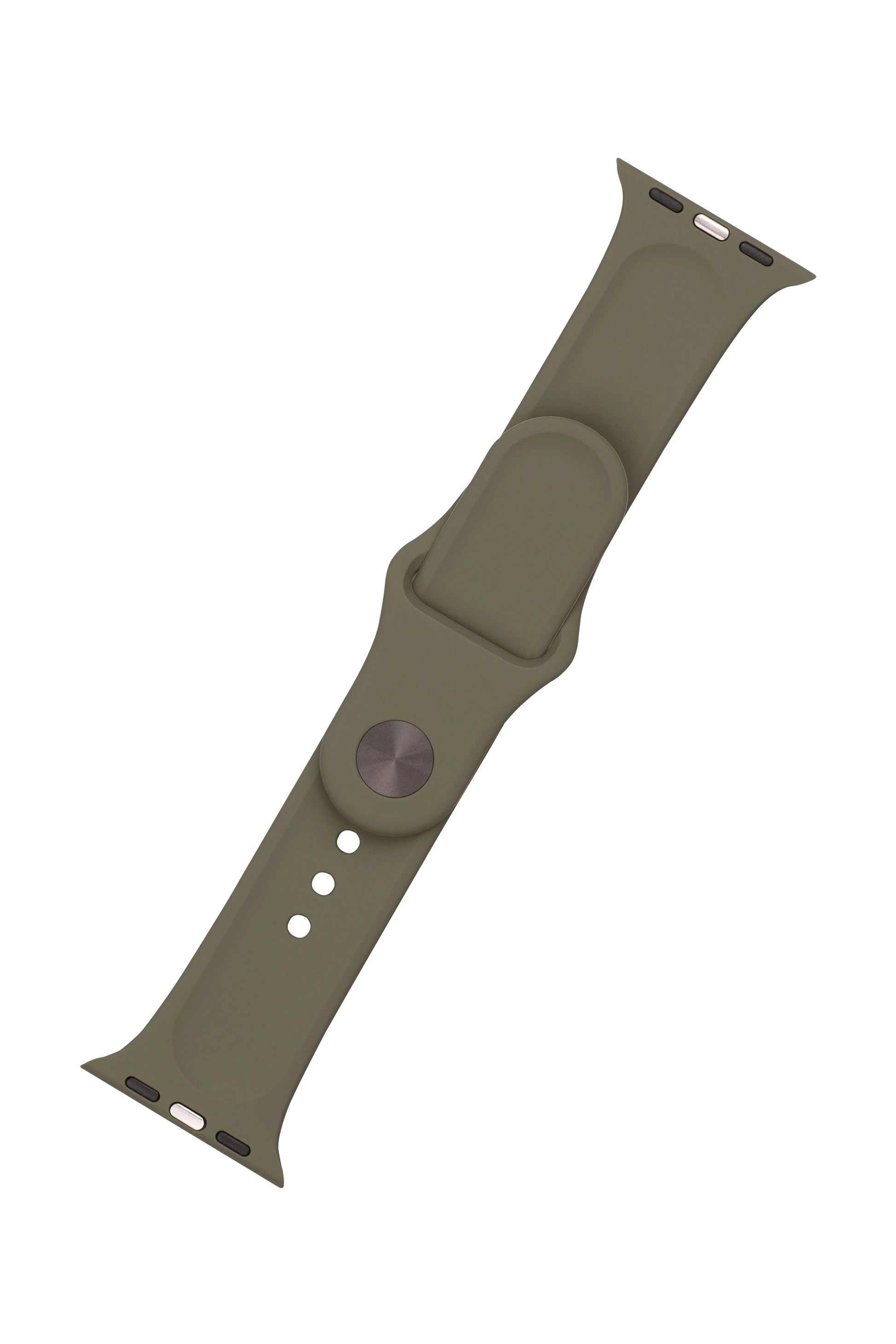 Set silikonových řemínků FIXED Silicone Strap pro Apple Watch 42/44/45/46/49mm, olivový - FIXED