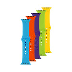 5x set silikonových řemínků FIXED Silicone Strap pro Apple Watch 38/40/41mm v různých barvách, variace 4 - FIXED