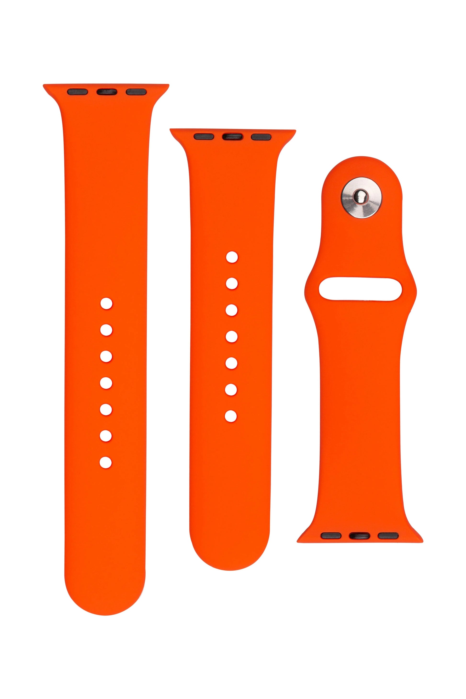 Set silikonových řemínků FIXED Silicone Strap pro Apple Watch 38/40/41mm, meruňkový - FIXED