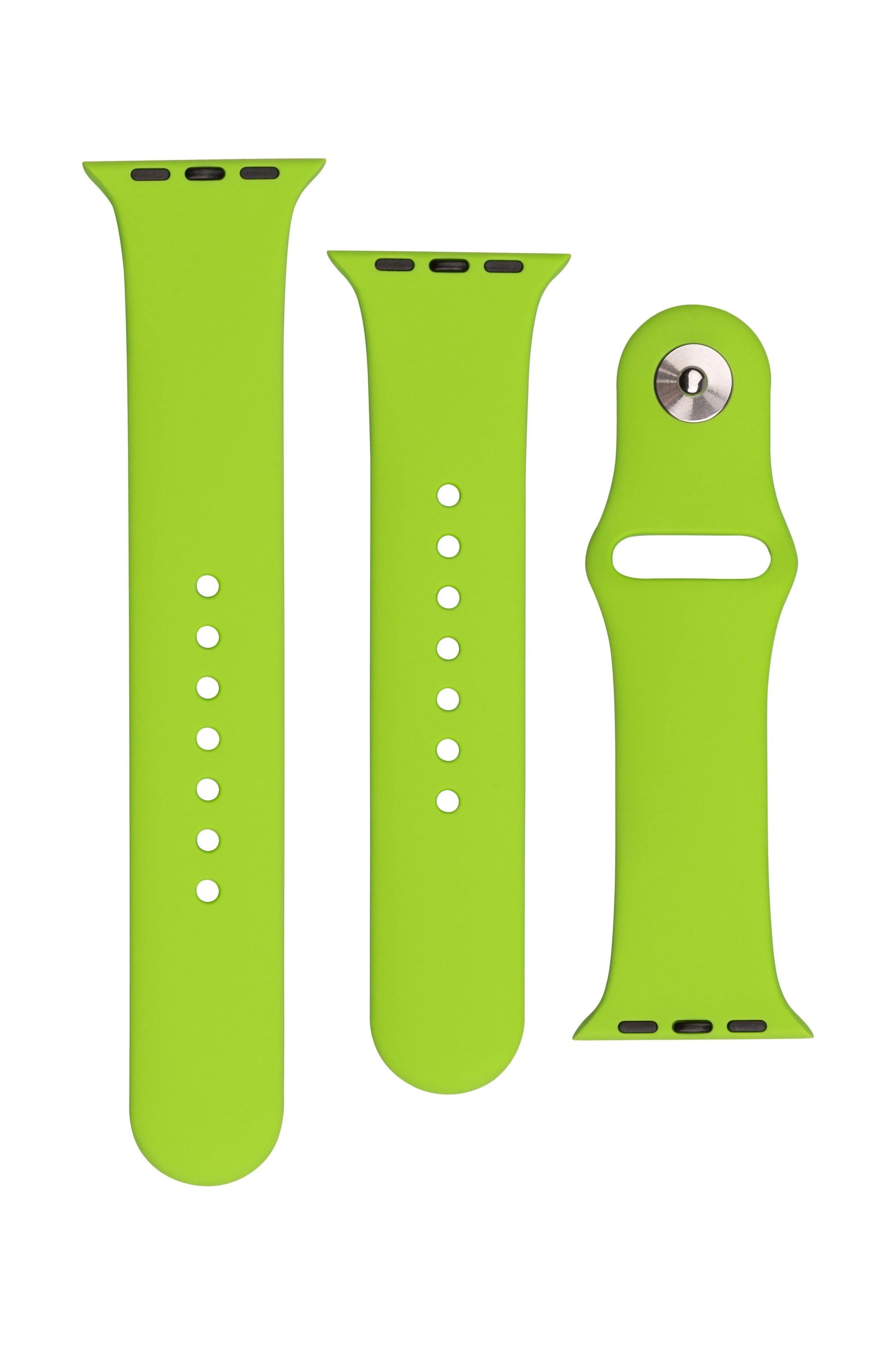 Set silikonových řemínků FIXED Silicone Strap pro Apple Watch 38/40/41mm, zelený - FIXED