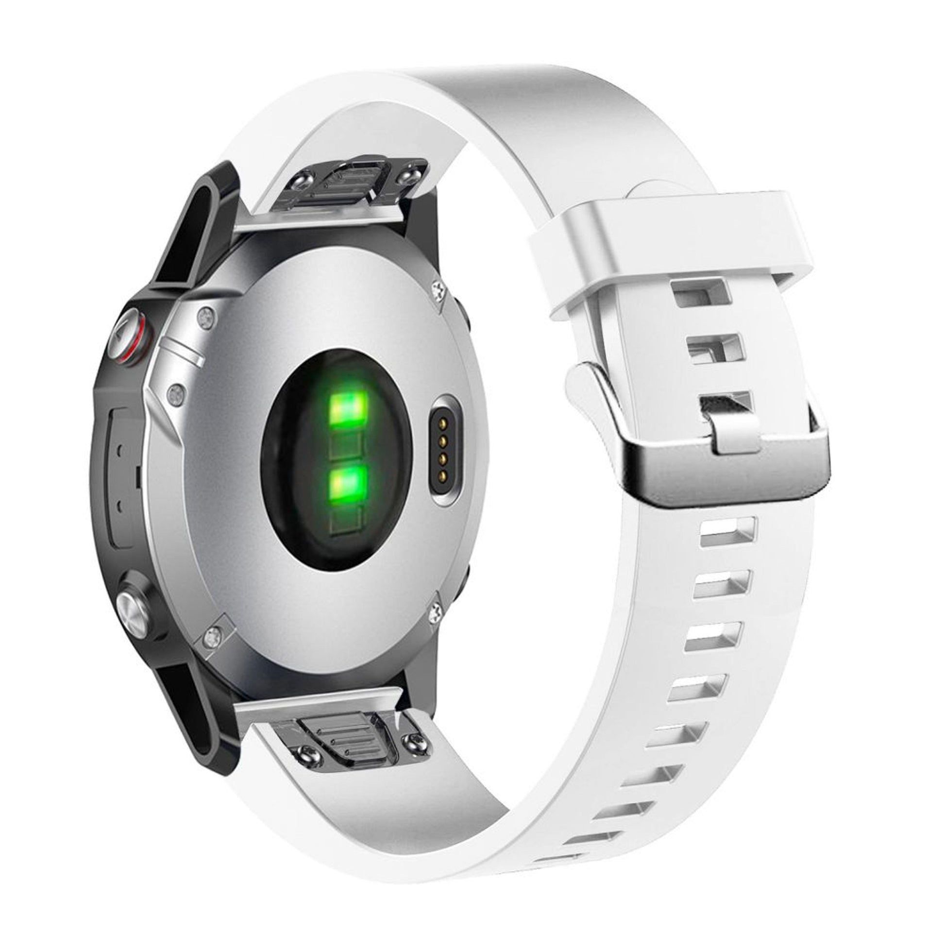 Silikonový řemínek FIXED Silicone Strap pro Garmin QuickFit 20mm, bílý - FIXED