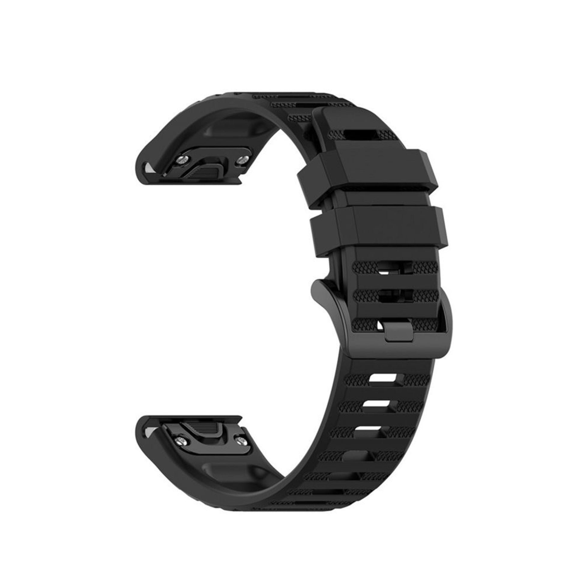 Silikonový řemínek FIXED Silicone Strap pro Garmin QuickFit 26mm, černý - FIXED