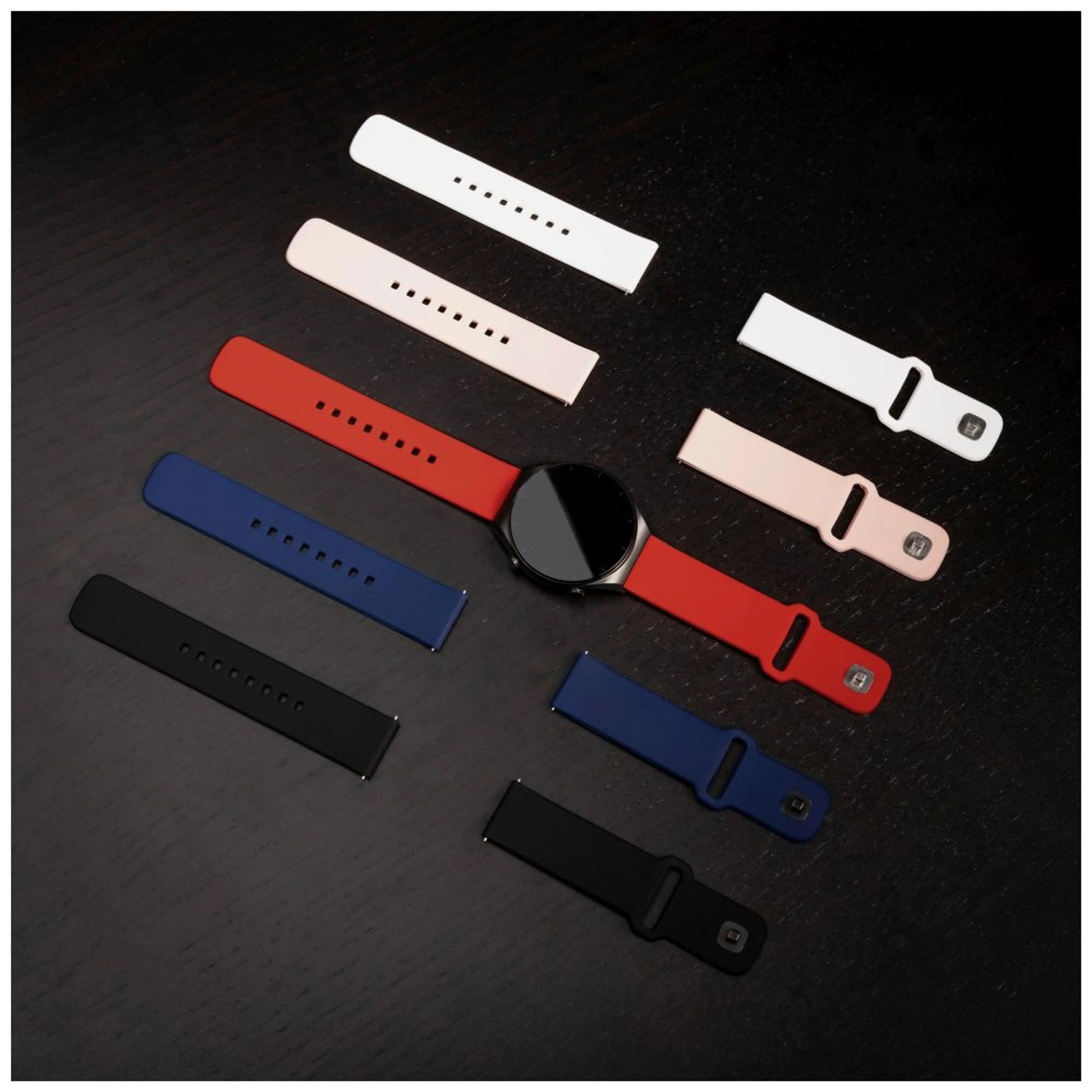 Set silikonových řemínků FIXED Silicone Sporty Strap s Quick Release 20mm pro smartwatch, modrý - FIXED