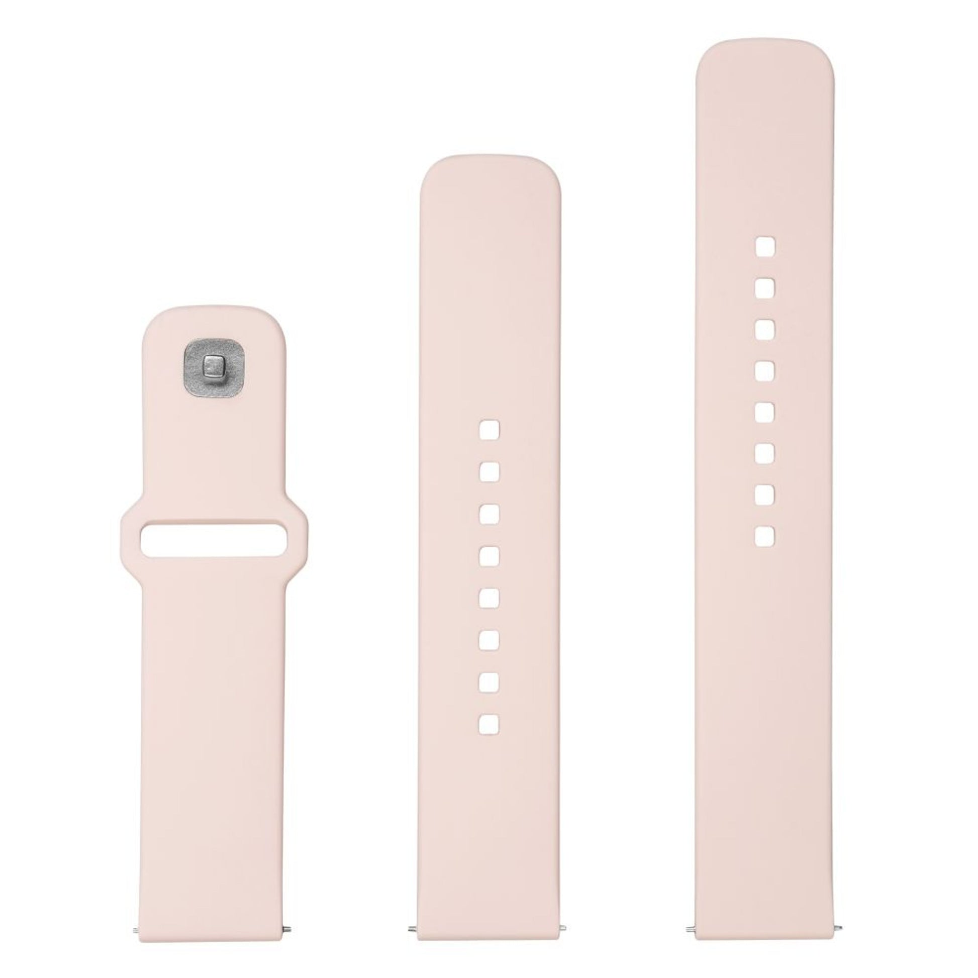 Set silikonových řemínků FIXED Silicone Sporty Strap s Quick Release 20mm pro smartwatch, růžový - FIXED