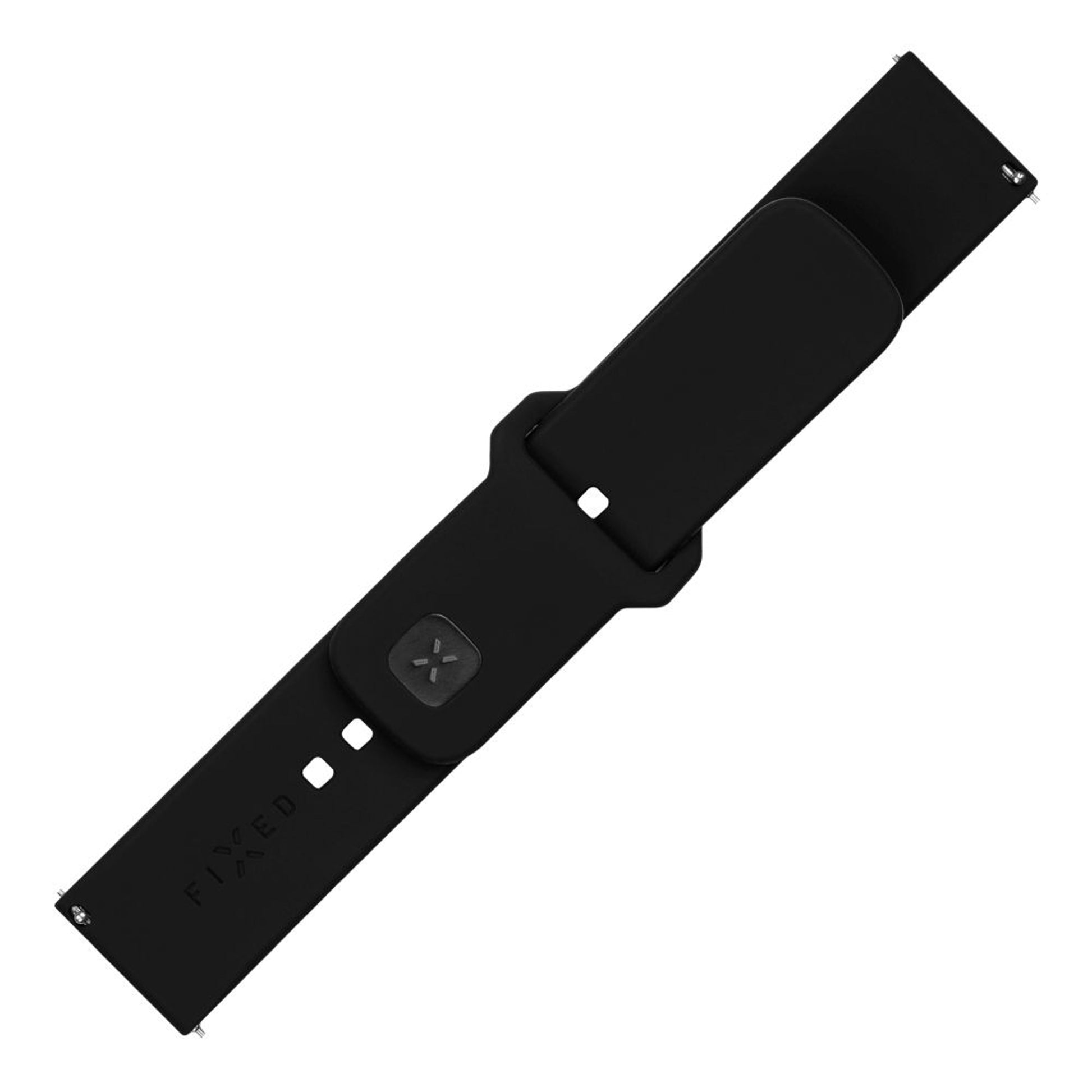 Set silikonových řemínků FIXED Silicone Sporty Strap s Quick Release 22mm pro smartwatch, černý - FIXED