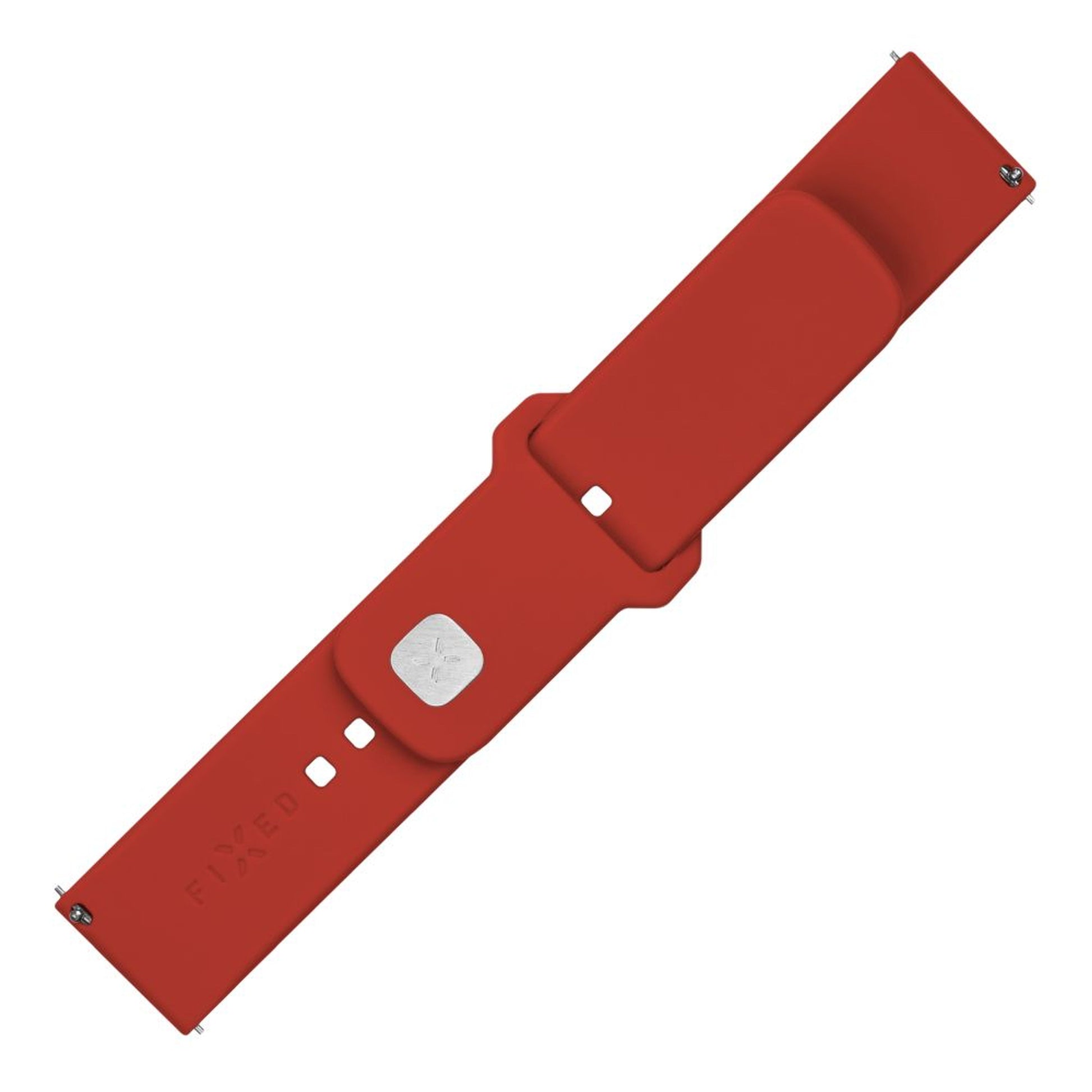 Set silikonových řemínků FIXED Silicone Sporty Strap s Quick Release 22mm pro smartwatch, červený - FIXED