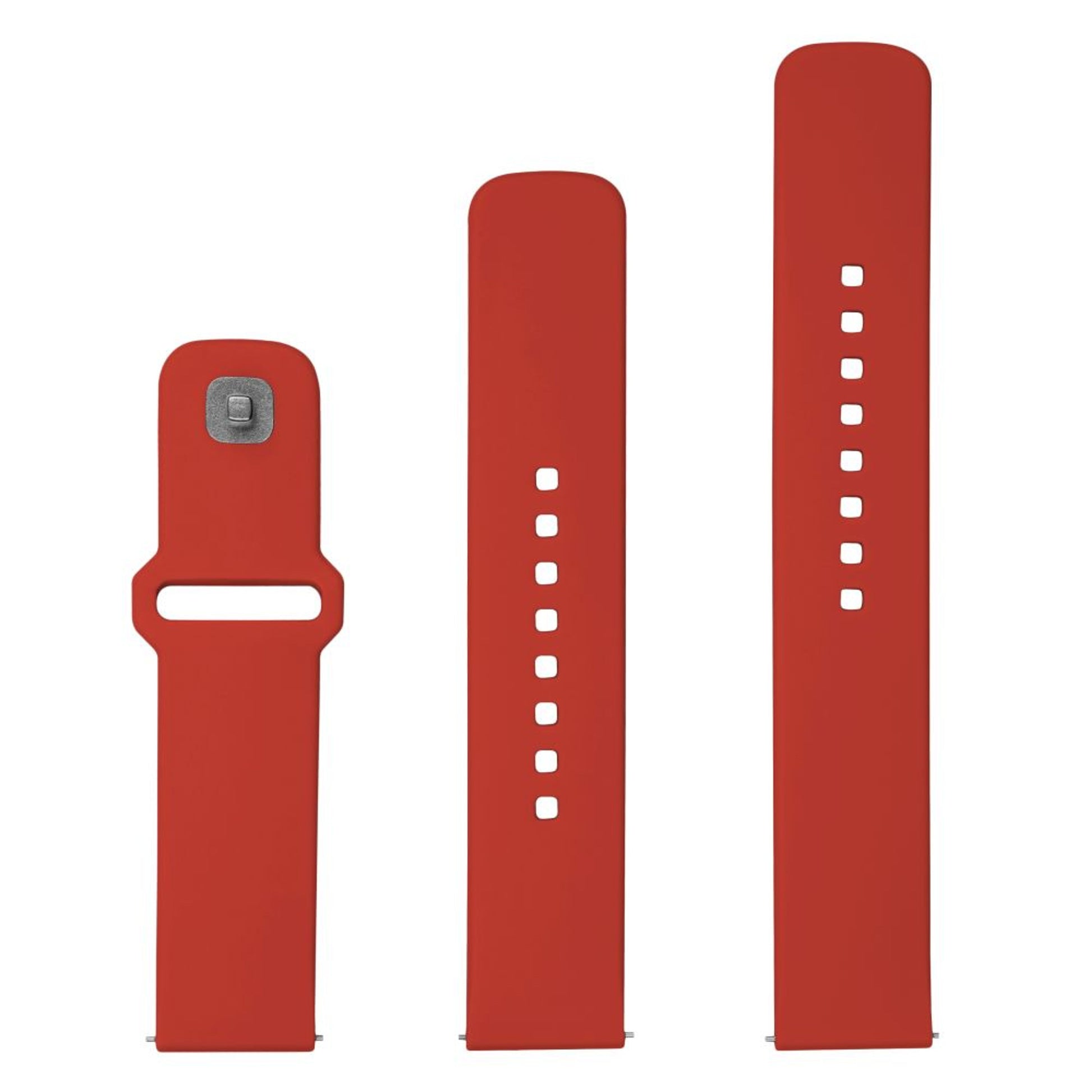 Set silikonových řemínků FIXED Silicone Sporty Strap s Quick Release 22mm pro smartwatch, červený - FIXED