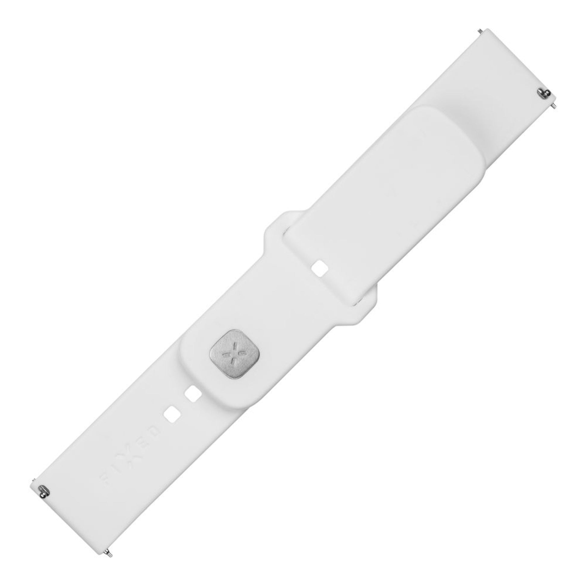 Set silikonových řemínků FIXED Silicone Sporty Strap s Quick Release 22mm pro smartwatch, bílý - FIXED