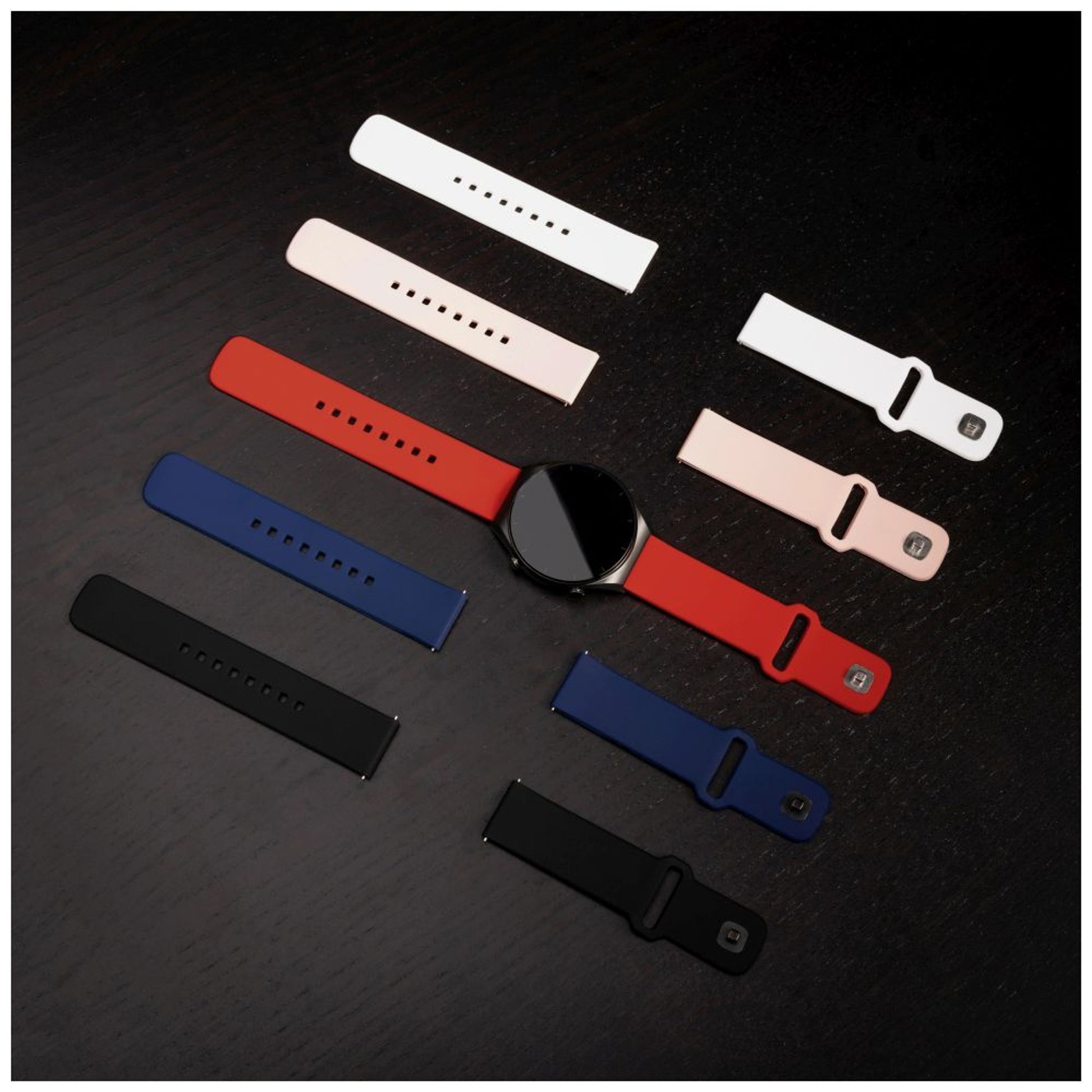 Set silikonových řemínků FIXED Silicone Sporty Strap s Quick Release 22mm pro smartwatch, bílý - FIXED