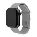 Set silikonových řemínků FIXED Silicone Sporty Strap pro Apple Watch 42/44/45/46mm, světle šedý - FIXED