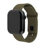 Set silikonových řemínků FIXED Silicone Sporty Strap pro Apple Watch 38/40/41mm, olivový - FIXED