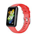 Silikonový řemínek FIXED Silicone Strap pro Huawei Band 7, červený - FIXED