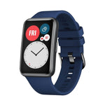 Silikonový řemínek FIXED Silicone Strap pro Huawei Watch FIT, modrý - FIXED