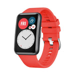 Silikonový řemínek FIXED Silicone Strap pro Huawei Watch FIT, červený - FIXED