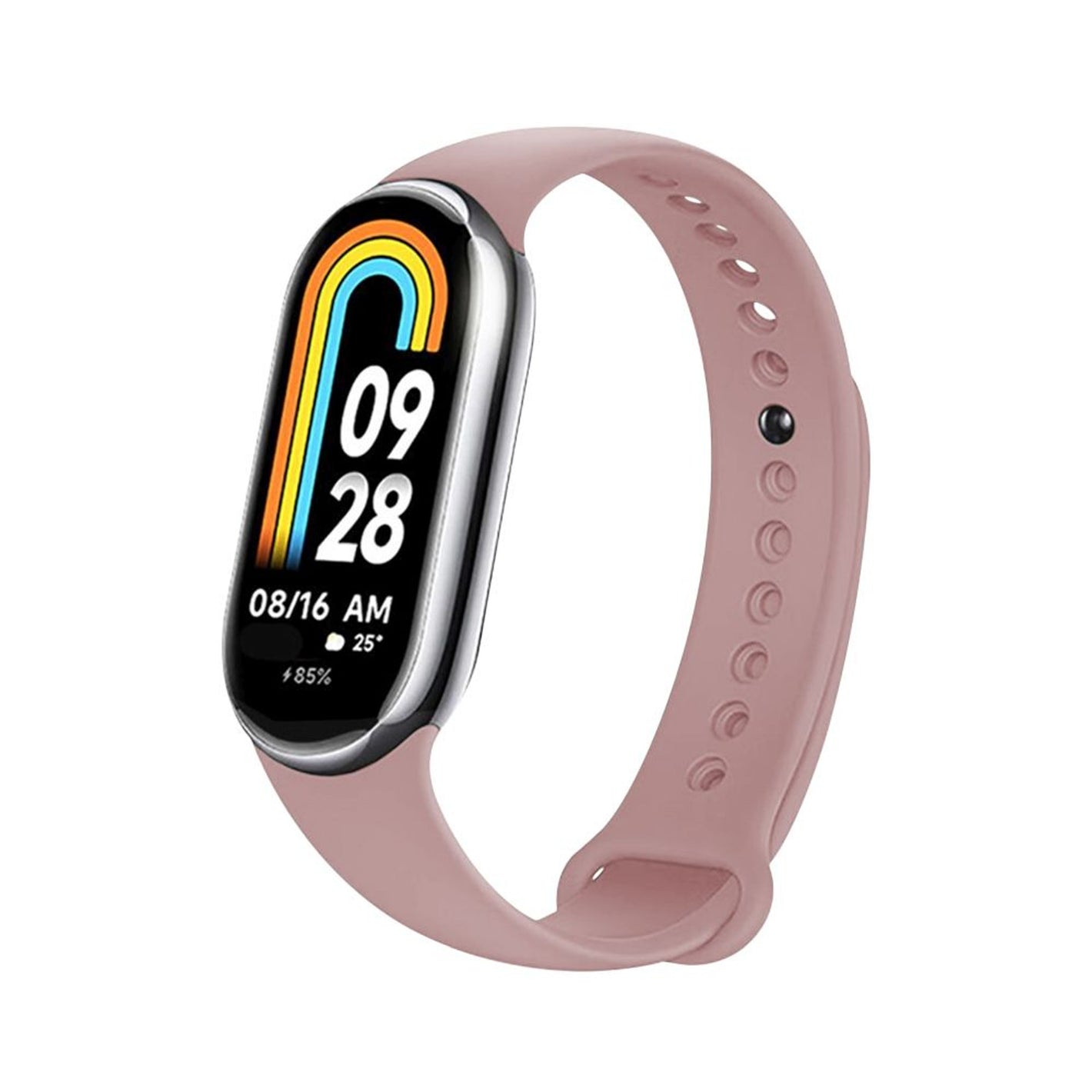 Silikonový řemínek FIXED Silicone Strap pro Xiaomi Smart Band 10/9/8, růžový - FIXED