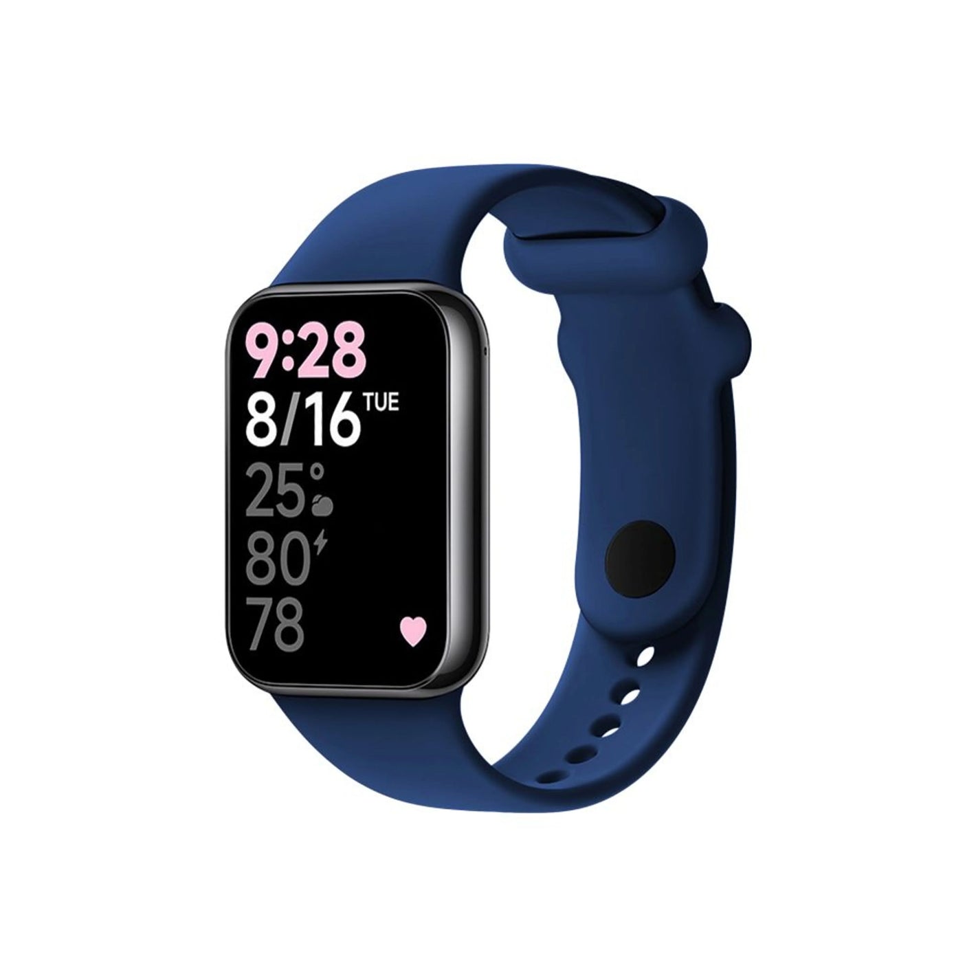 Silikonový řemínek FIXED Silicone Strap pro Xiaomi Redmi Watch 5/4, Smart Band 9 Pro/8 Pro, modrý - FIXED