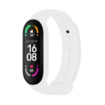 Silikonový řemínek FIXED Silicone Strap pro Xiaomi Band 7/ Mi Band 6/ Mi Band 5, bílý - FIXED