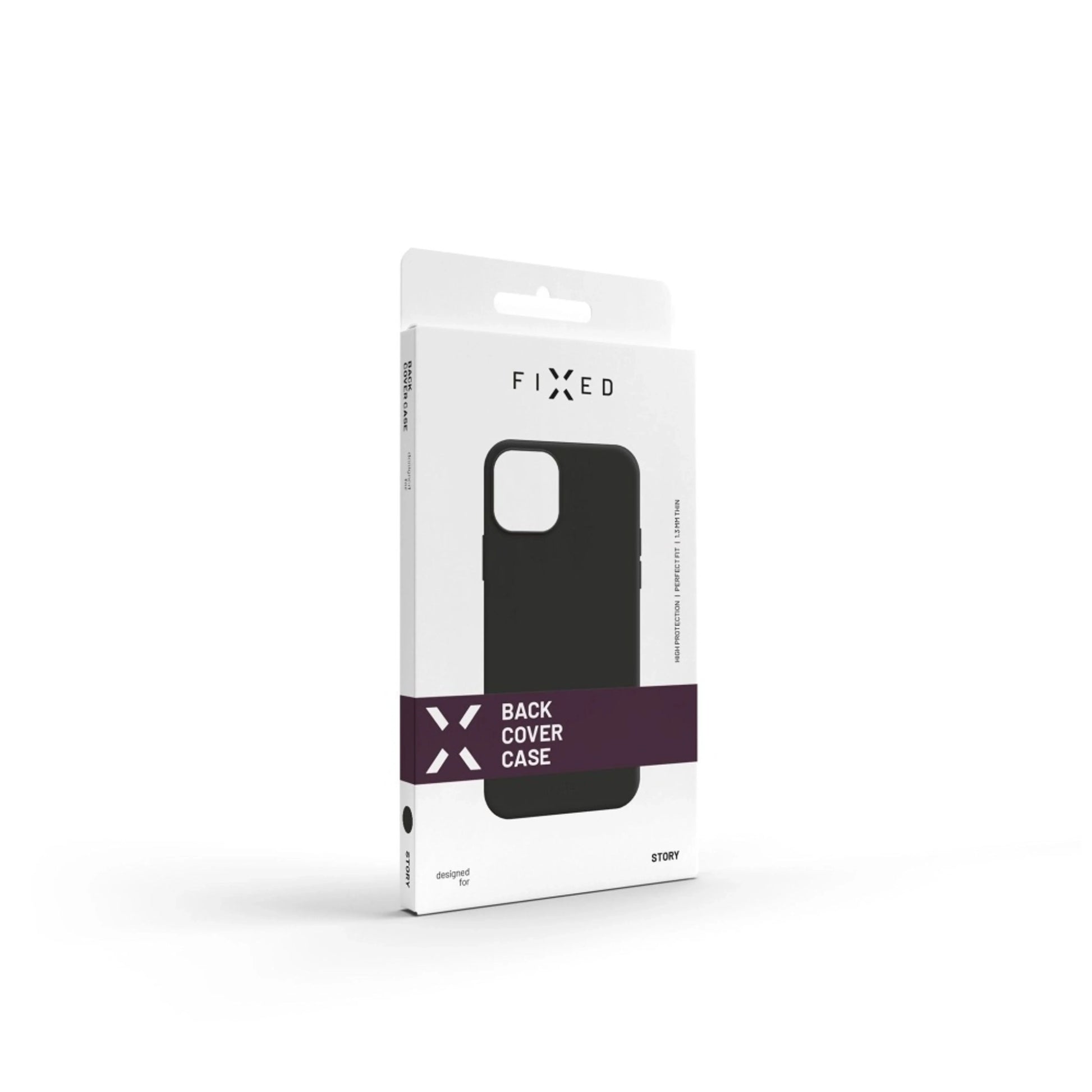 Zadní pogumovaný kryt FIXED Story pro Samsung Galaxy A14/A14 5G, černý - FIXED