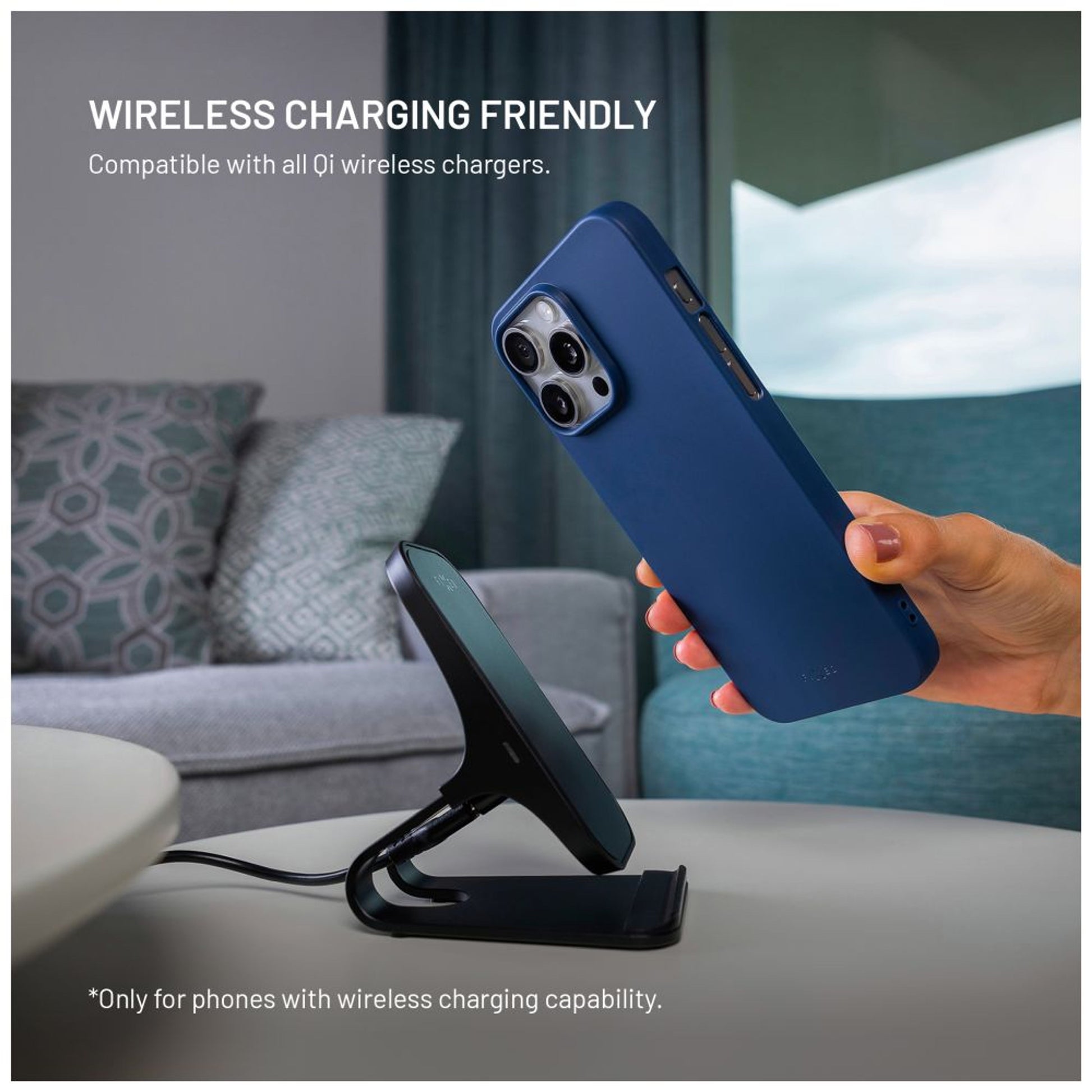 Zadní pogumovaný kryt FIXED Story pro Apple iPhone 17 Pro, modrý - FIXED