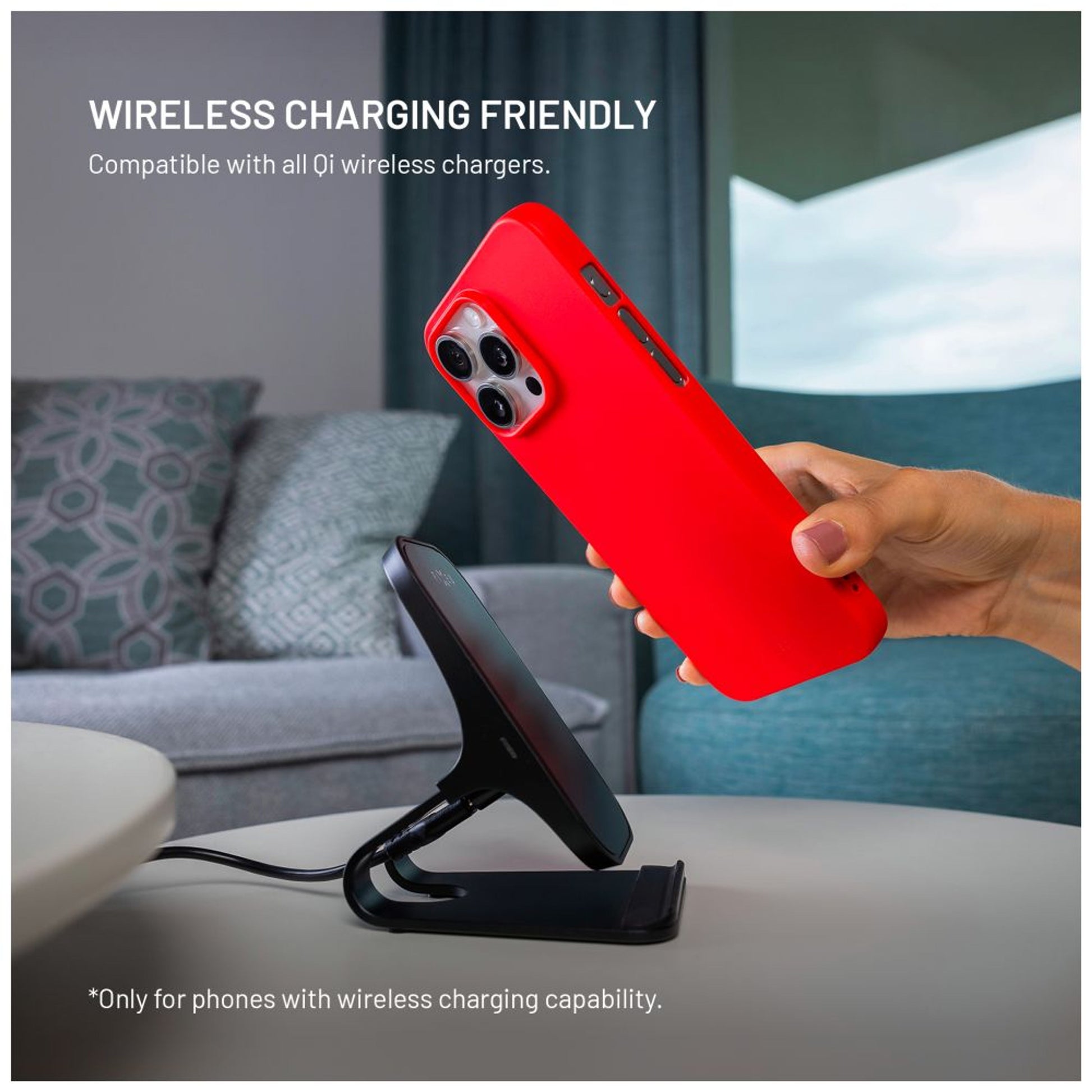 Zadní pogumovaný kryt FIXED Story pro Apple iPhone 17 Pro, červený - FIXED