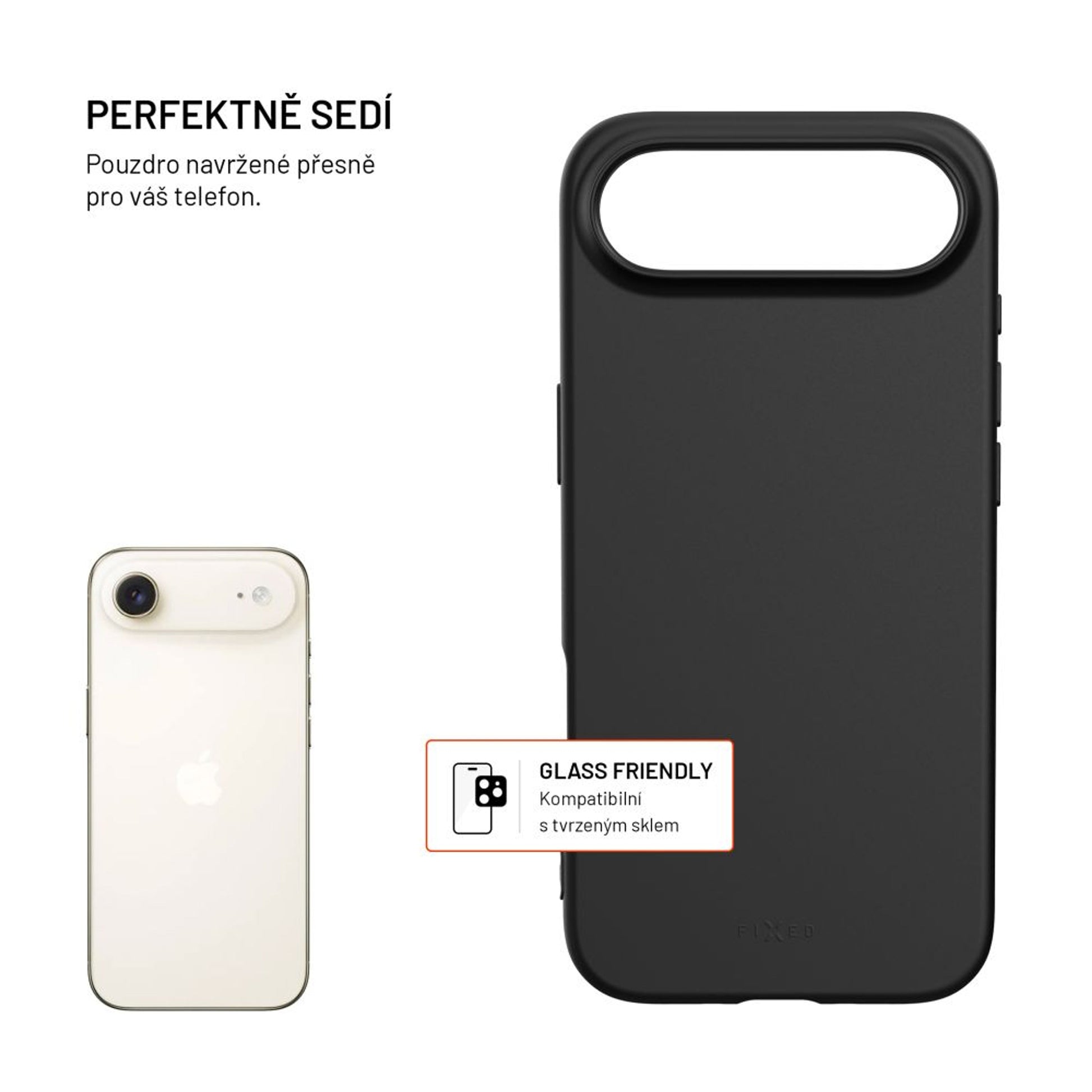 TPU gelový kryt FIXED ReStory pro Apple iPhone 17 Air, černý - FIXED