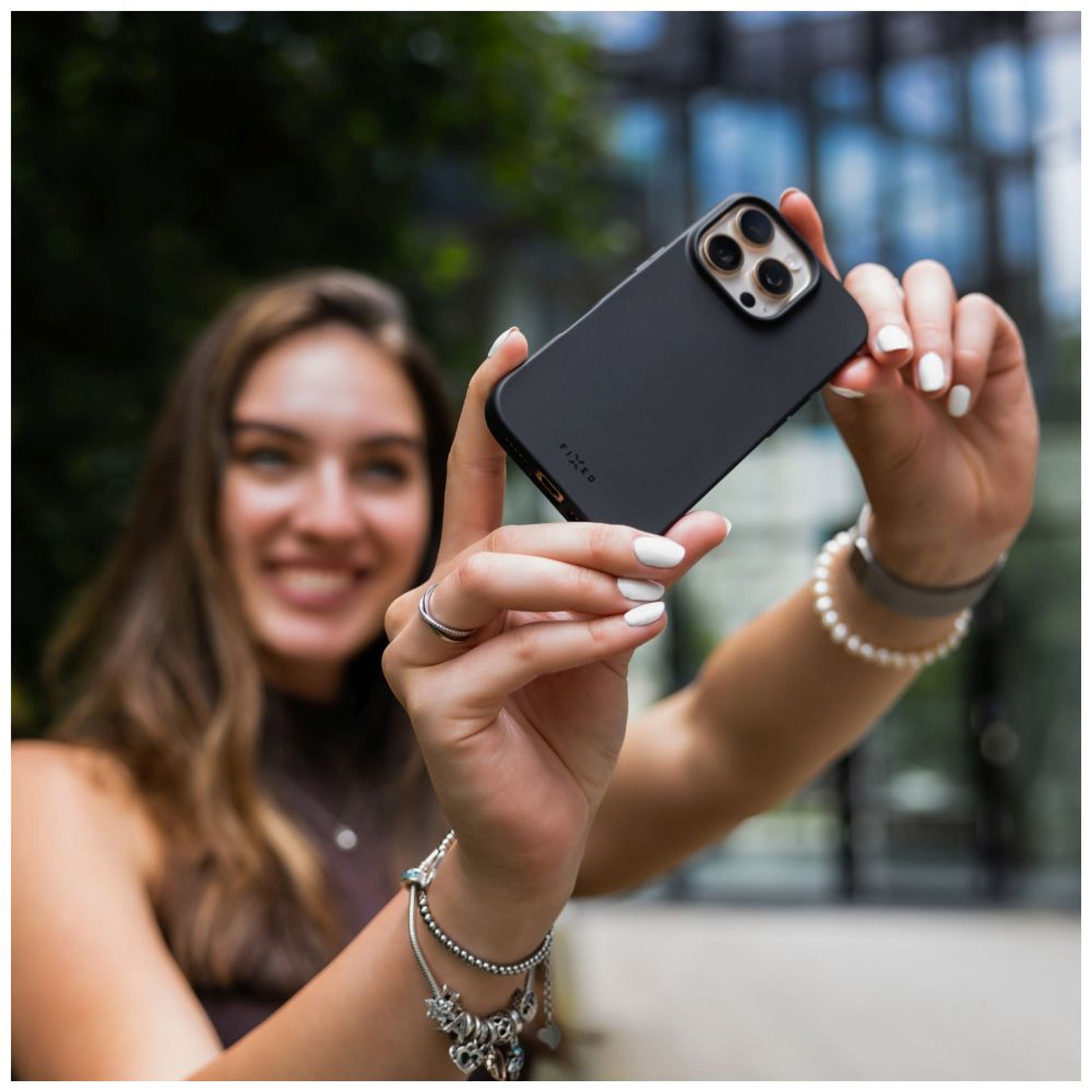 TPU gelový kryt FIXED ReStory pro Apple iPhone 17 Pro, černý - FIXED