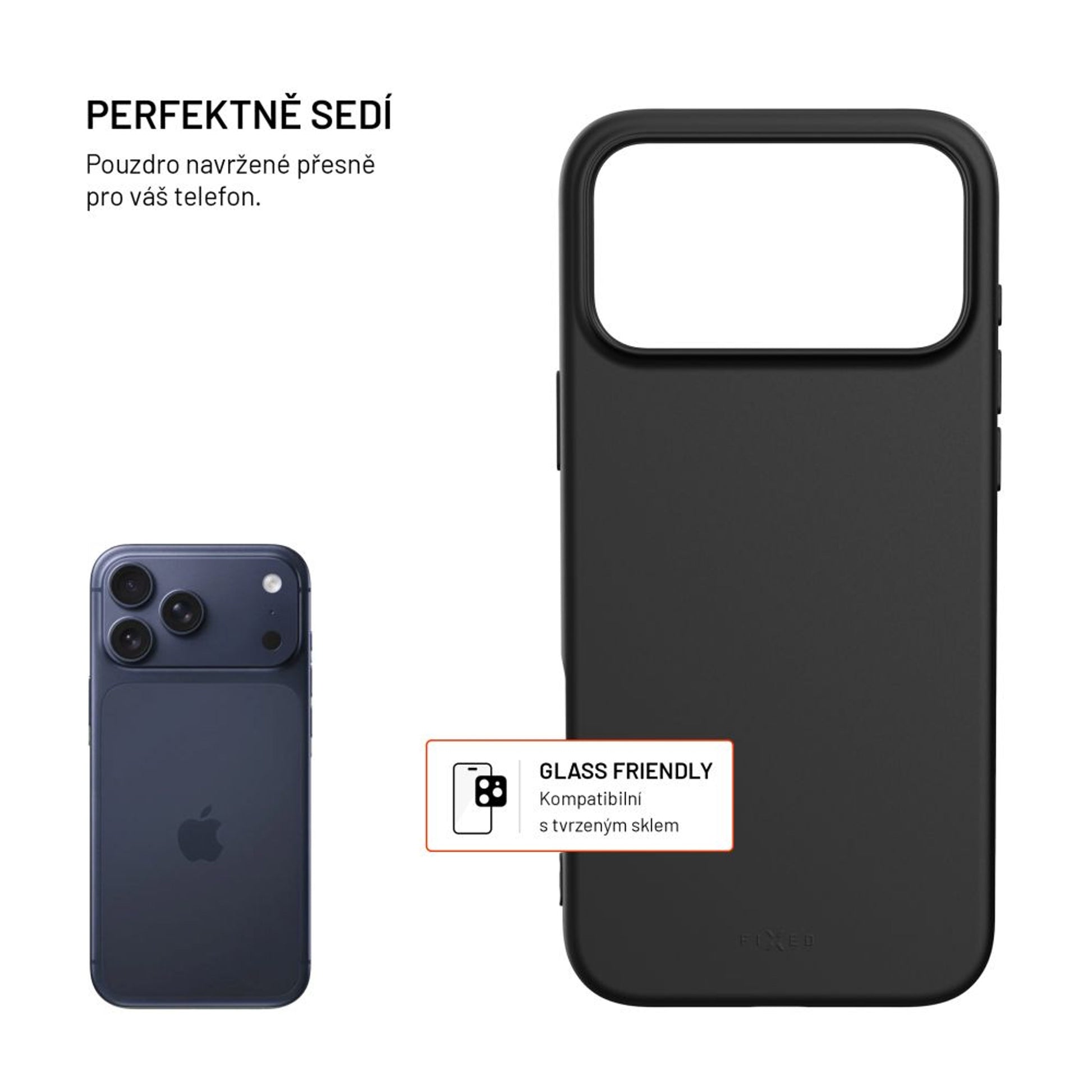 TPU gelový kryt FIXED ReStory pro Apple iPhone 17 Pro Max, černý - FIXED