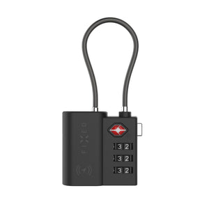 Smart tracker FIXED Tag Lock s podporou Find My a TSA, černý - FIXED