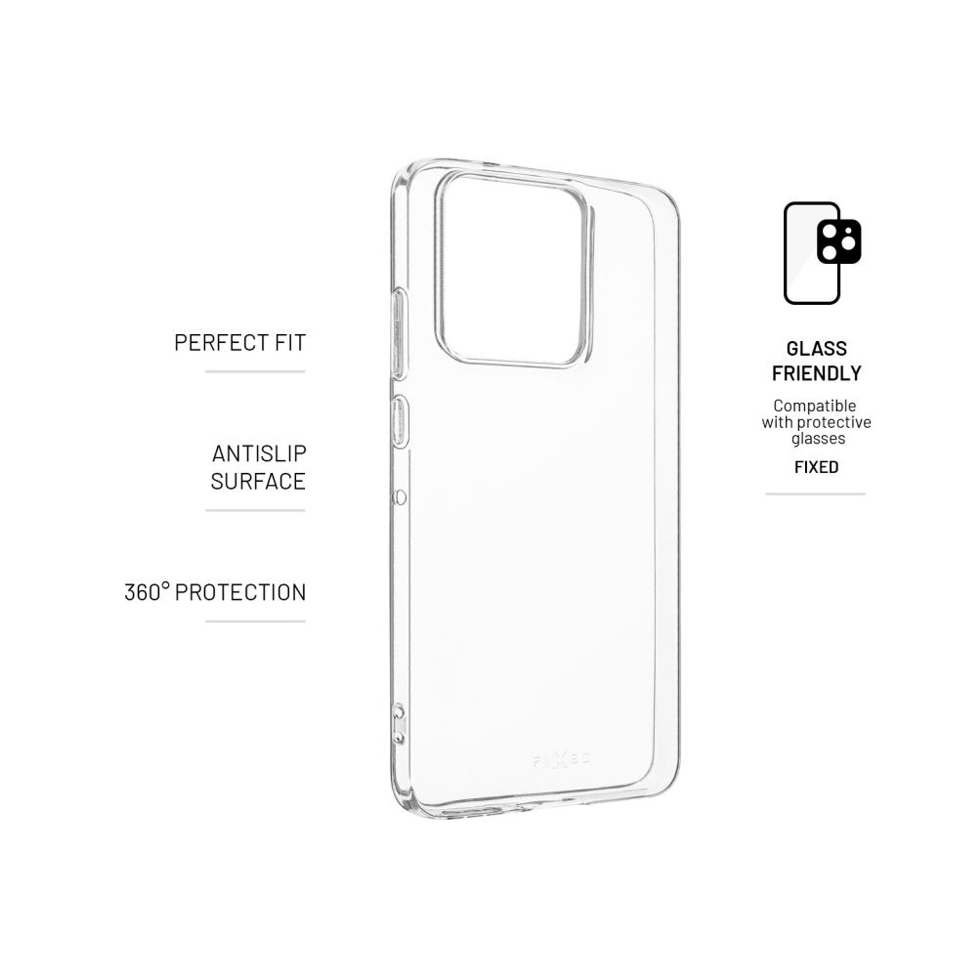 TPU gelový kryt FIXED Story pro Motorola Edge 50 Neo/MOTO S50 5G, čirý - FIXED