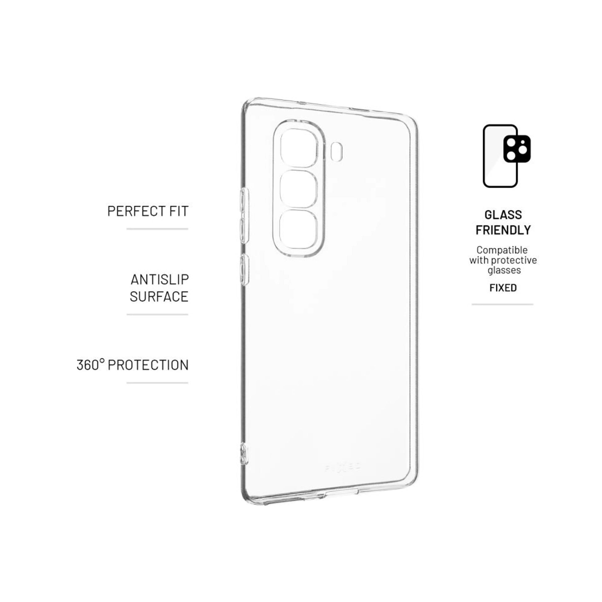 TPU żelowy pokrowiec FIXED Story do Infinix Hot 50 Pro+, przezroczysty - FIXED