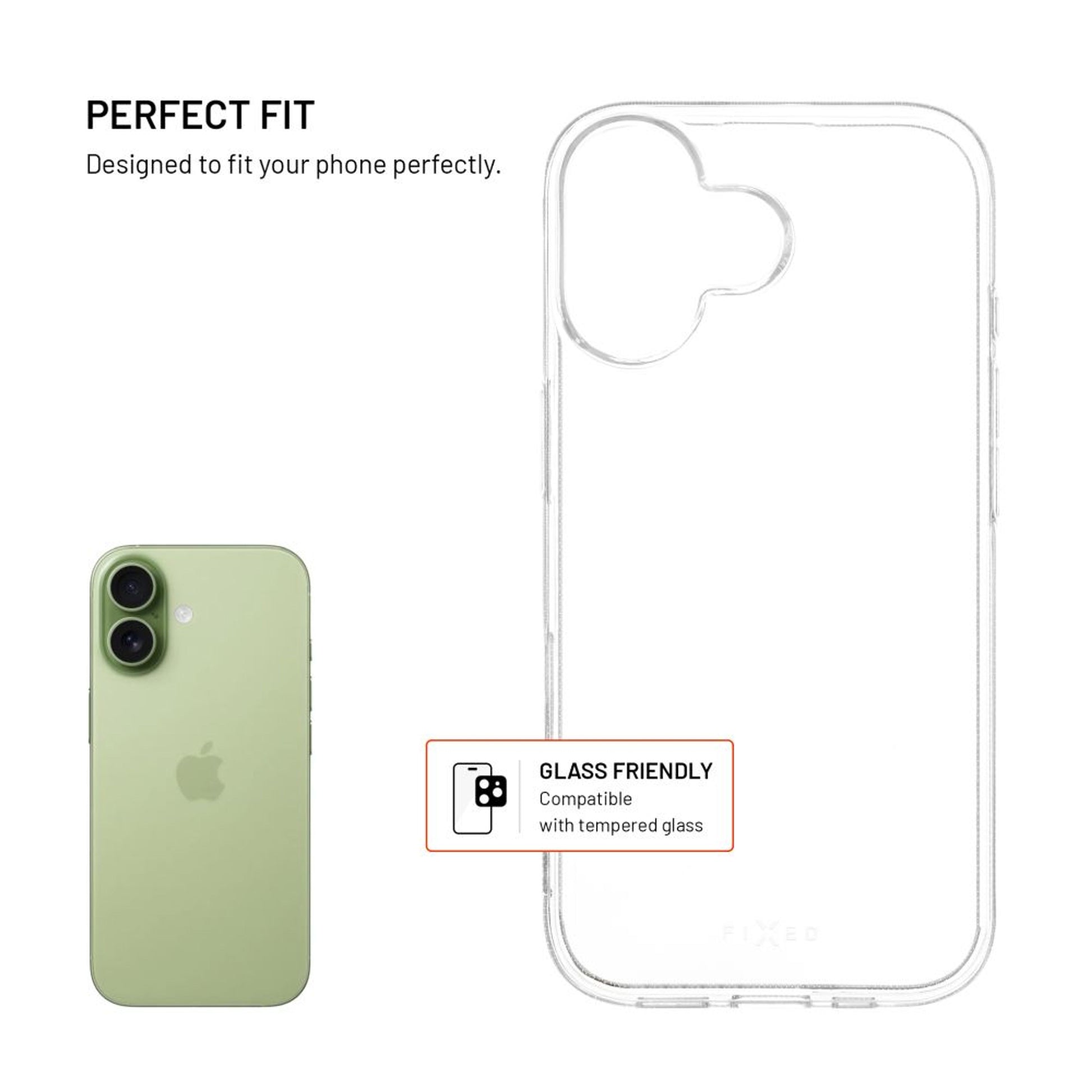 TPU gelový kryt FIXED Story AntiUV pro Apple iPhone 17, čirý - FIXED